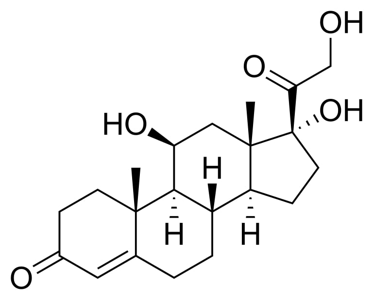 Estrutura química do cortisol